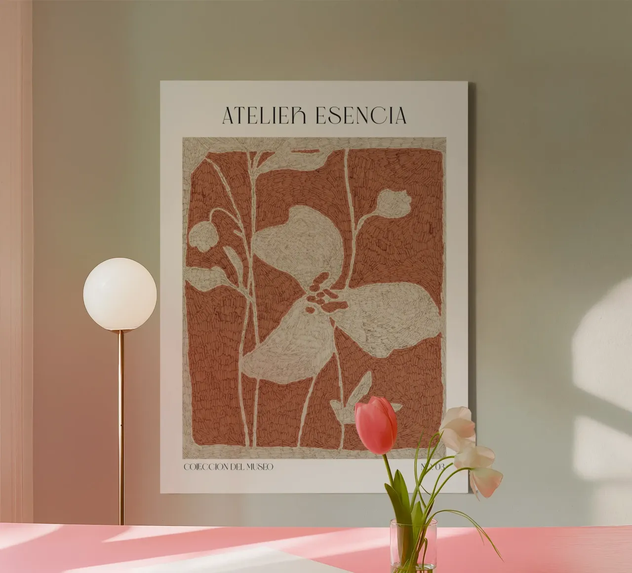 Art Bohemian No 69 tela con Cornice a cassetta da treechild