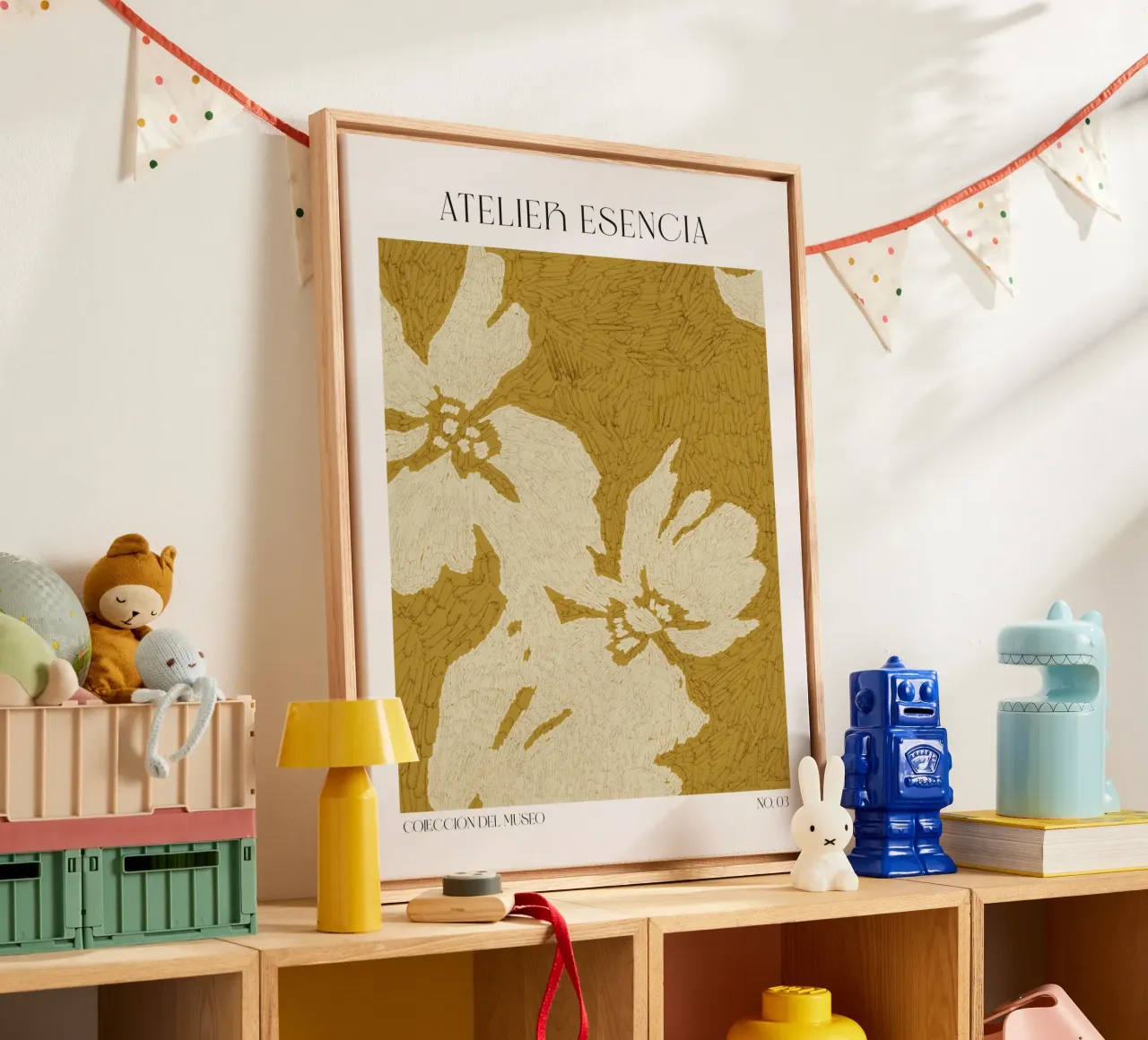 Art Bohemian No 70 tela con Cornice a cassetta da treechild