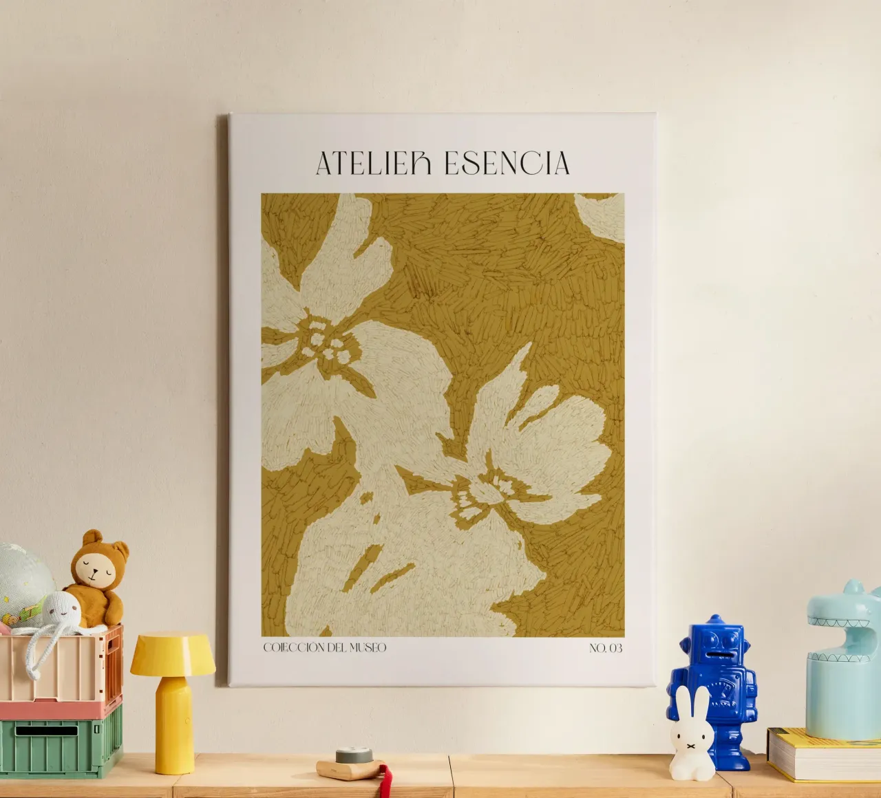 Art Bohemian No 70 tela con Cornice a cassetta da treechild