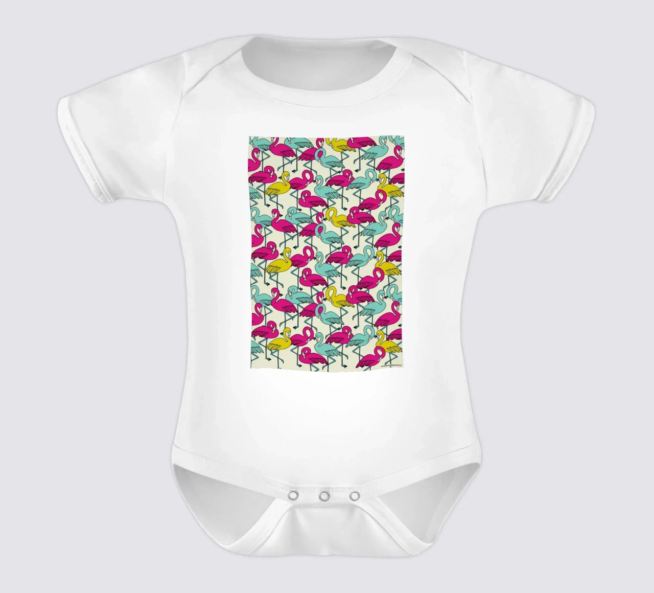 Wrapping Paper Flamingos body neonato maniche corte da a Love Supreme