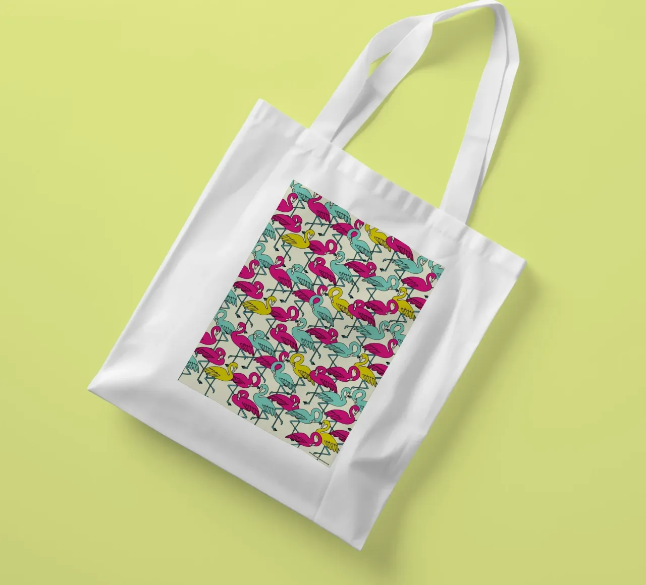 Wrapping Paper Flamingos borsa in juta da a Love Supreme