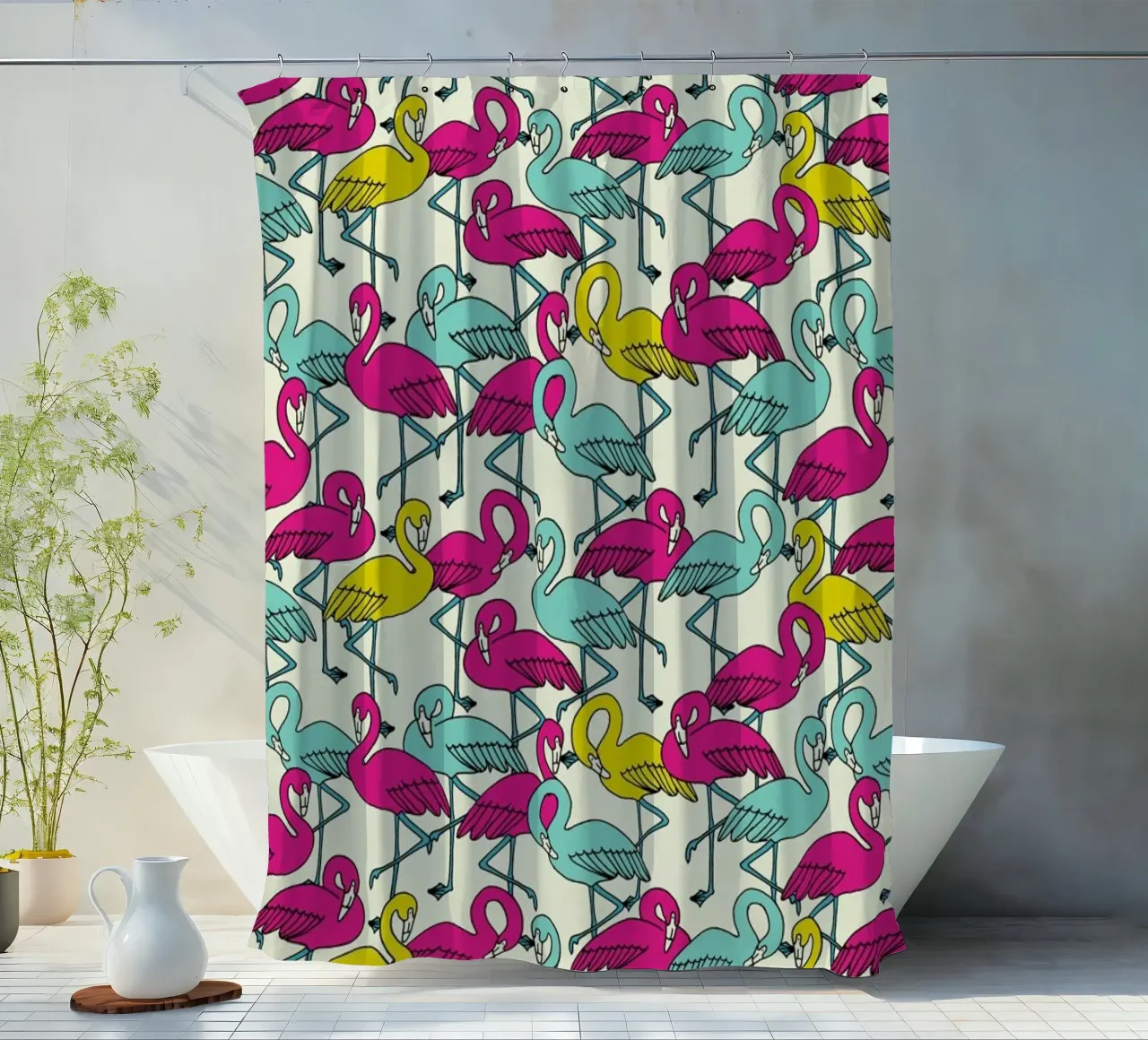 Wrapping Paper Flamingos tenda da doccia da a Love Supreme