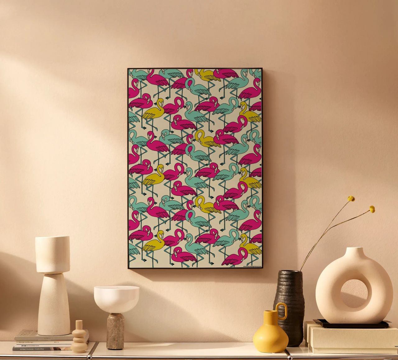 Wrapping Paper Flamingos alluminio dibond da a Love Supreme