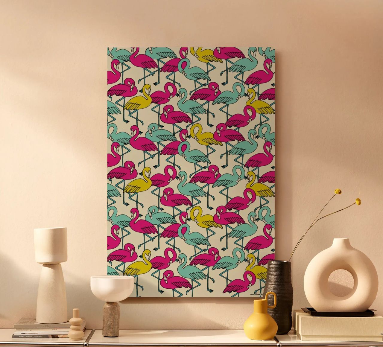 Wrapping Paper Flamingos alluminio dibond da a Love Supreme