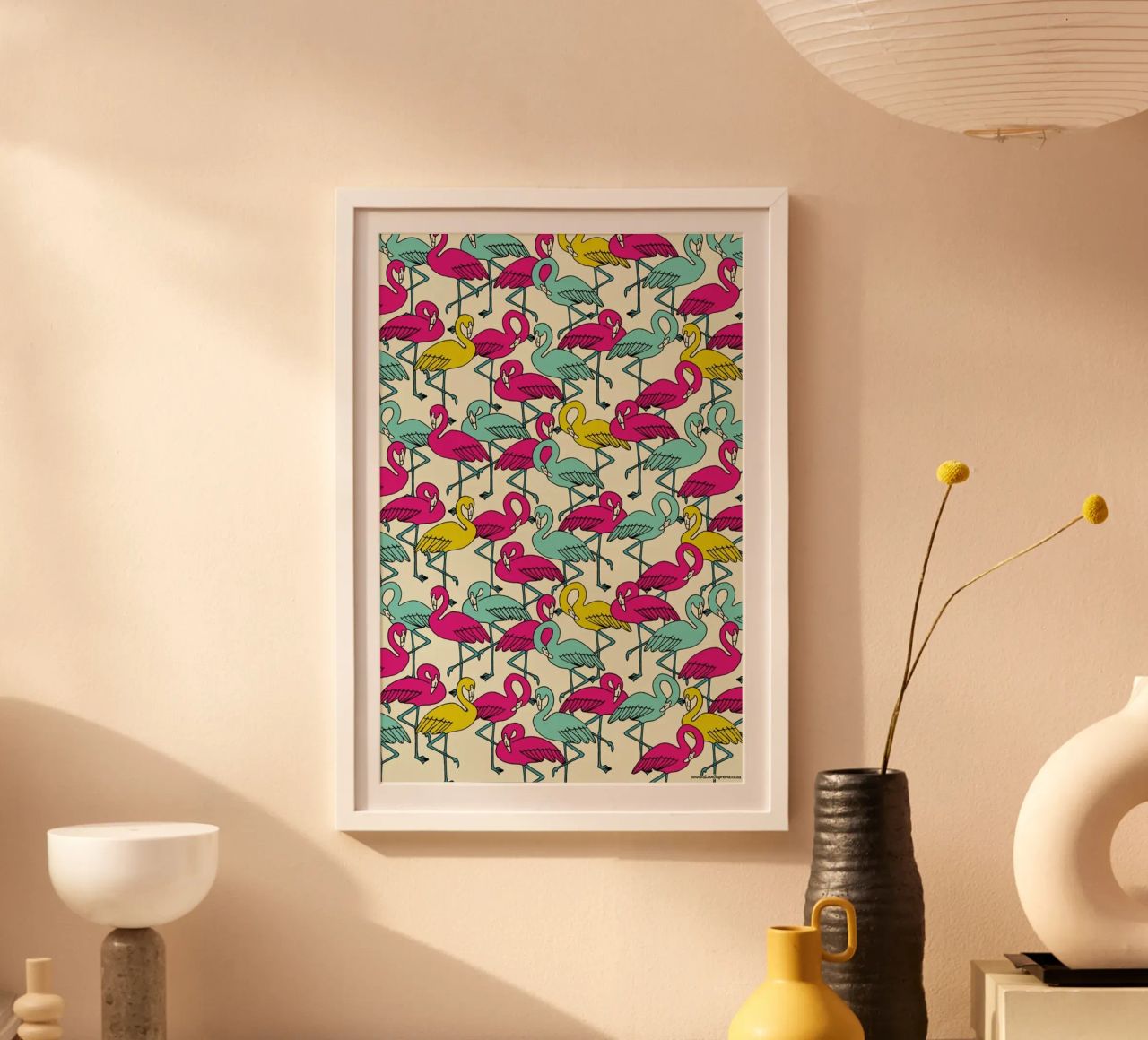 Wrapping Paper Flamingos carta hahnemühle da a Love Supreme