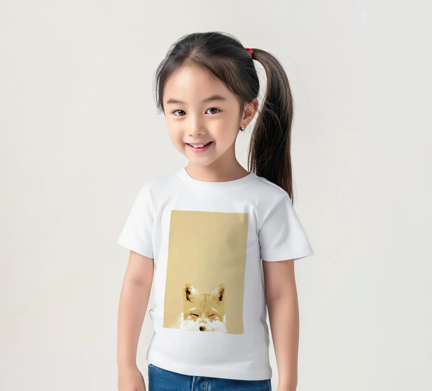 Smiling Fox t-shirt bambini da Róbert Farkas