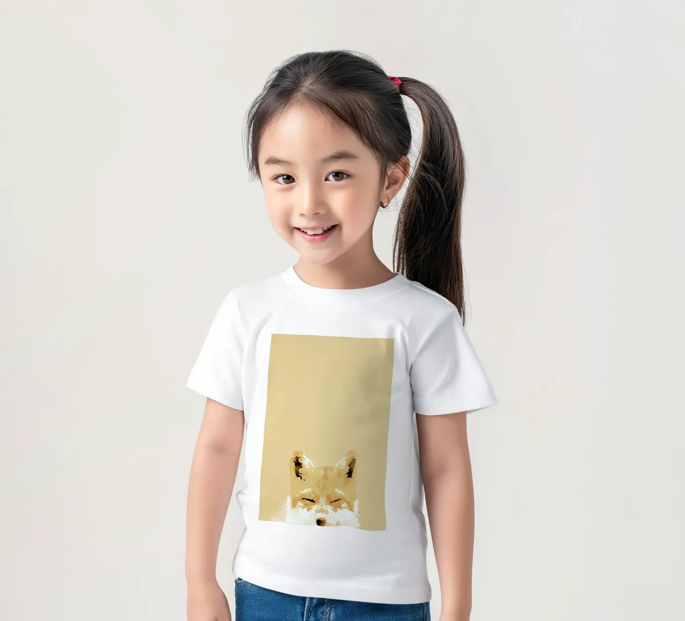 Smiling Fox t-shirt bambini da Róbert Farkas
