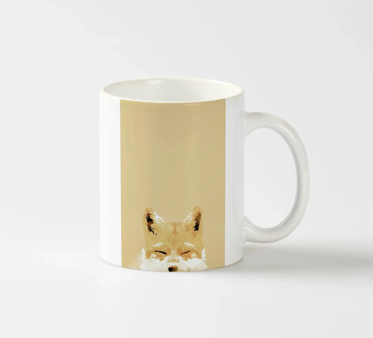 Smiling Fox Keramik Tasse von Róbert Farkas