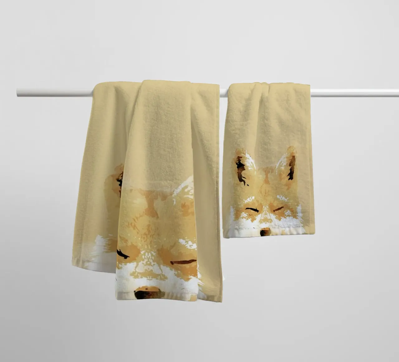 Smiling Fox asciugamano da bagno da Róbert Farkas