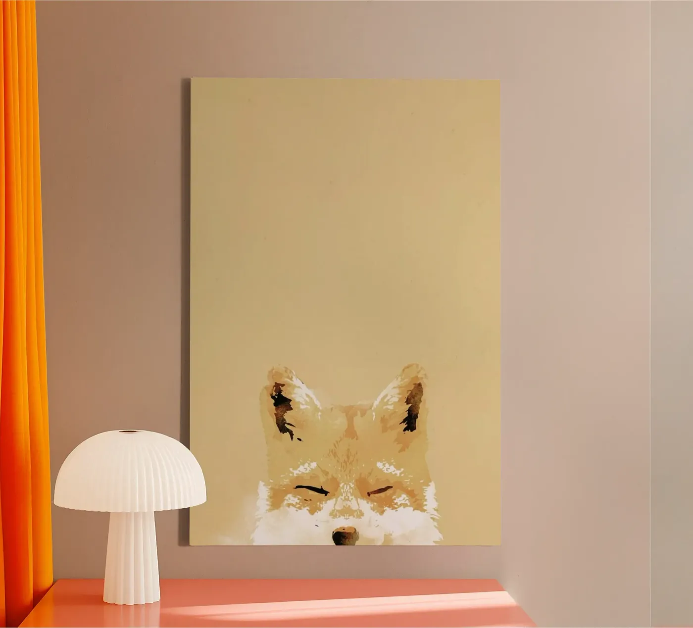 Smiling Fox canvas by Róbert Farkas