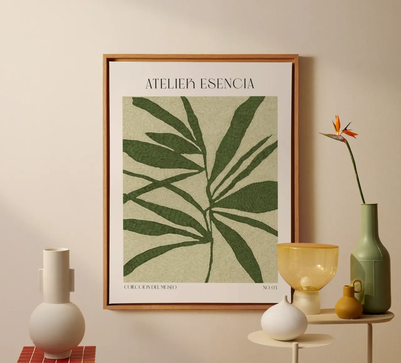 Art Bohemian No 72 tela con Cornice a cassetta da treechild