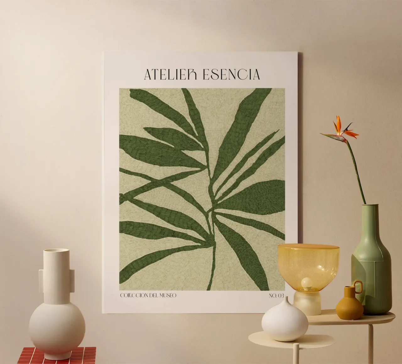 Art Bohemian No 72 tela con Cornice a cassetta da treechild