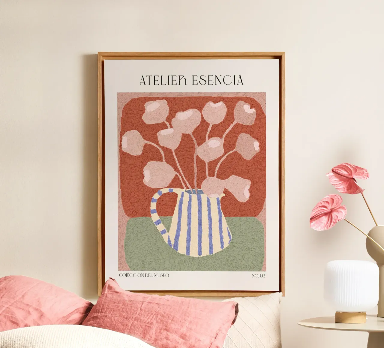 Art Bohemian No 73 tela con Cornice a cassetta da treechild