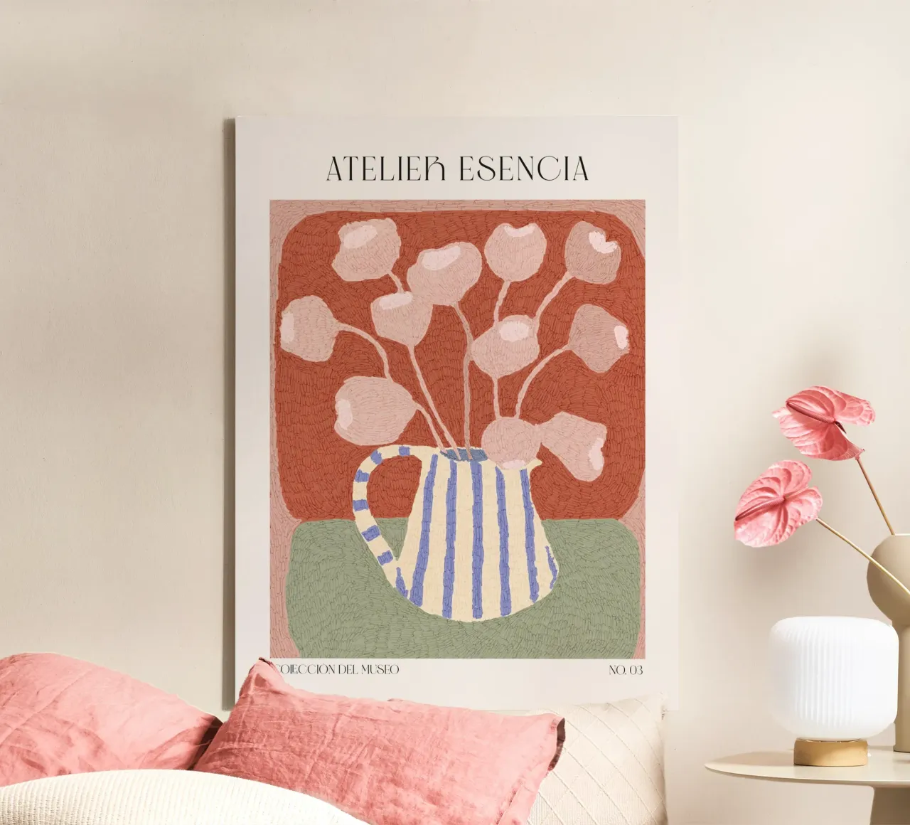 Art Bohemian No 73 tela con Cornice a cassetta da treechild
