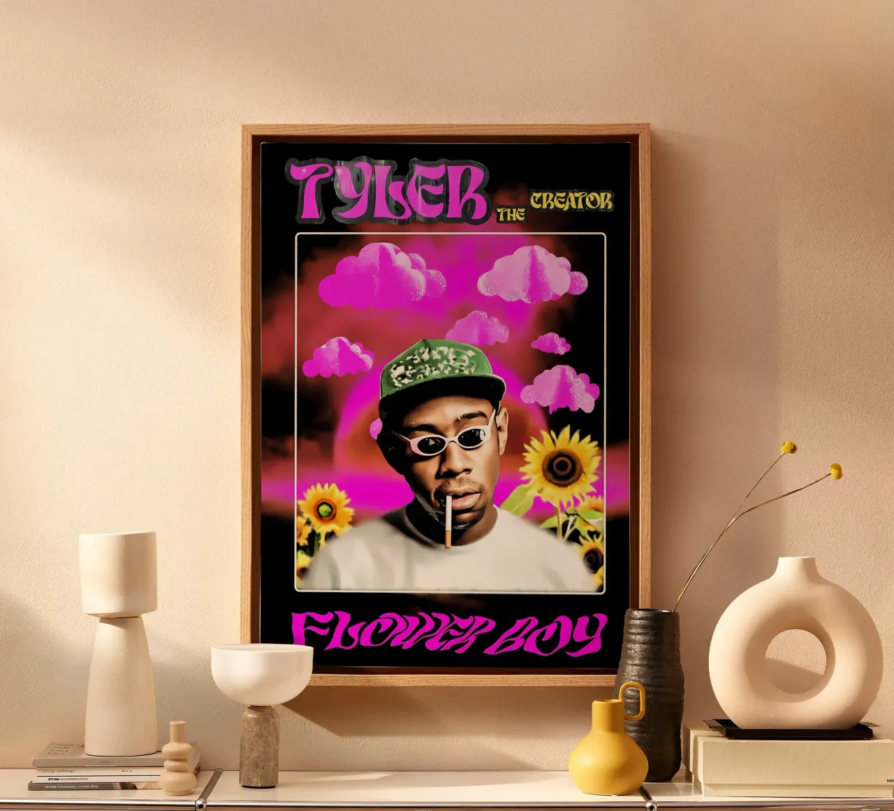 Tyler Il Creatore tela con Cornice a cassetta da diedrich