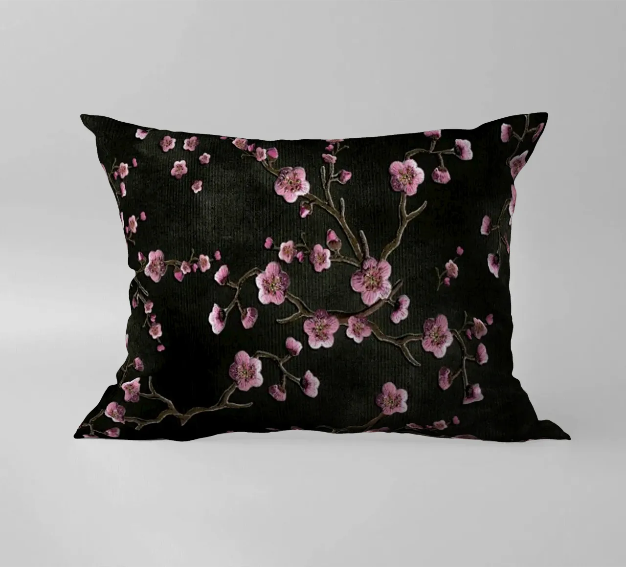 Sakura Black cuscino da Monika Strigel