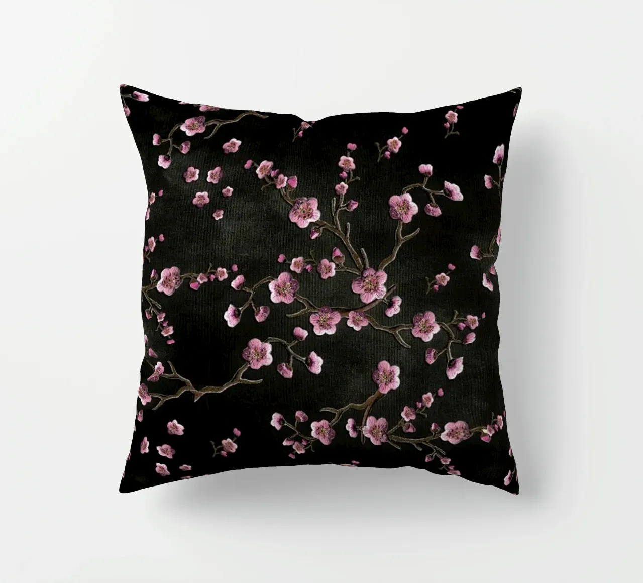 Sakura Black cuscino da Monika Strigel