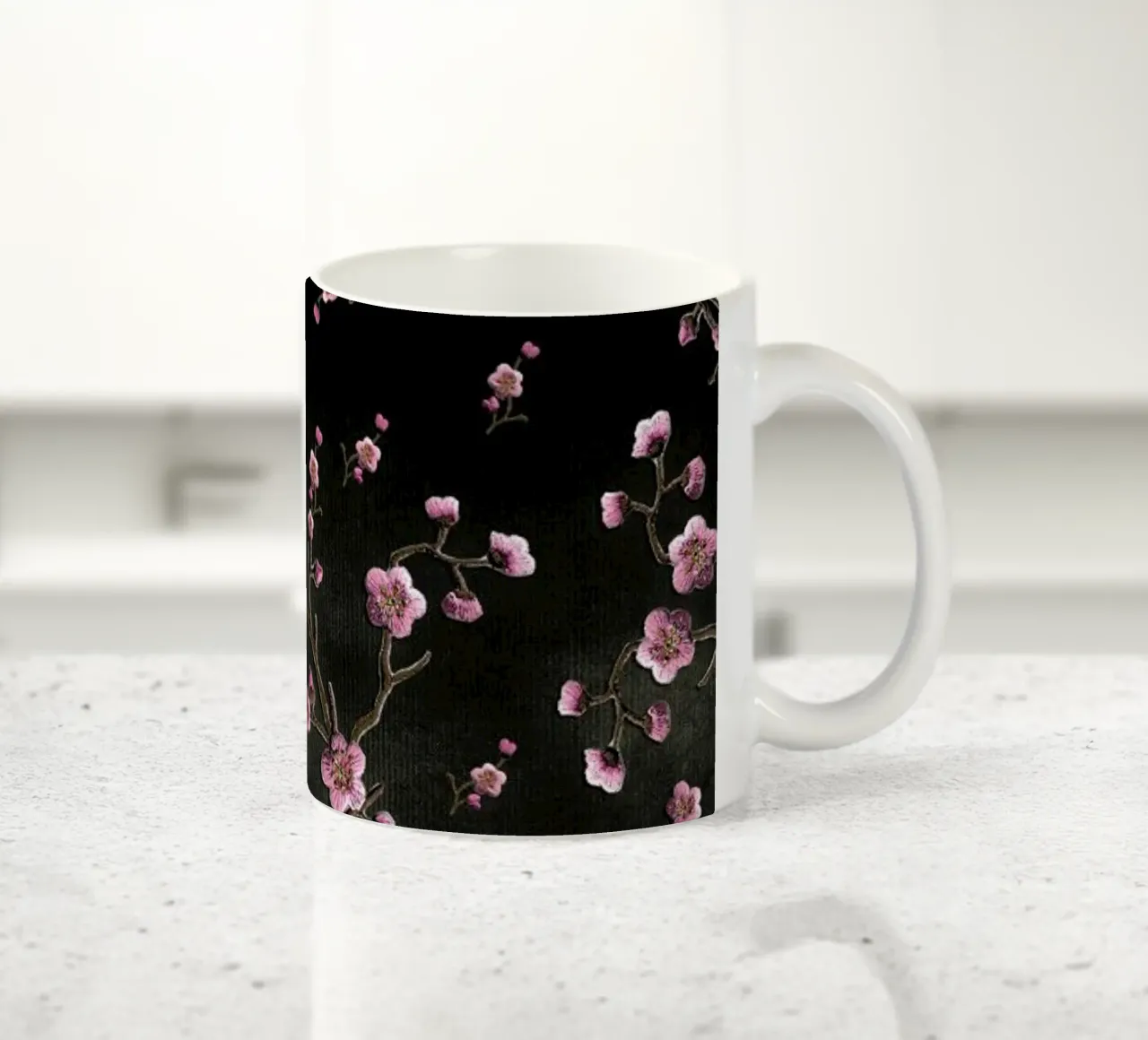 Sakura Black tazza in ceramica da Monika Strigel