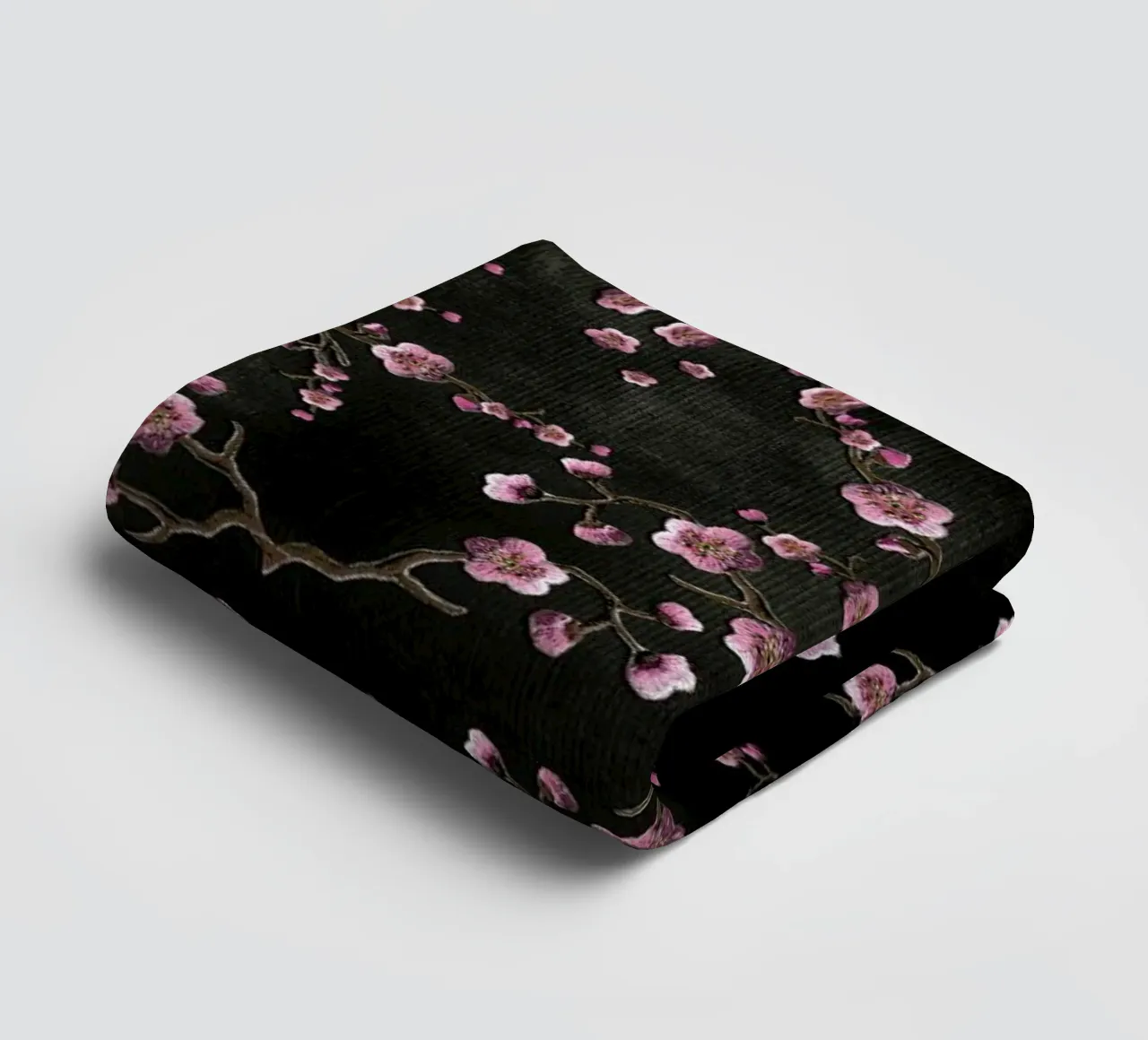 Sakura Black asciugamano da bagno da Monika Strigel