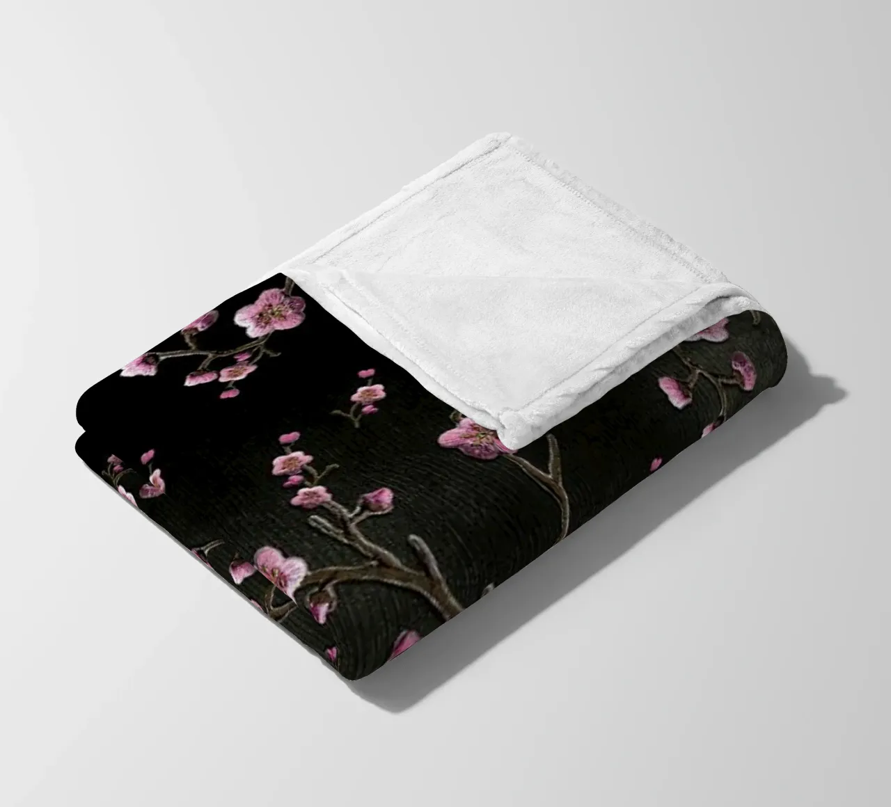 Sakura Black coperta in pile da Monika Strigel