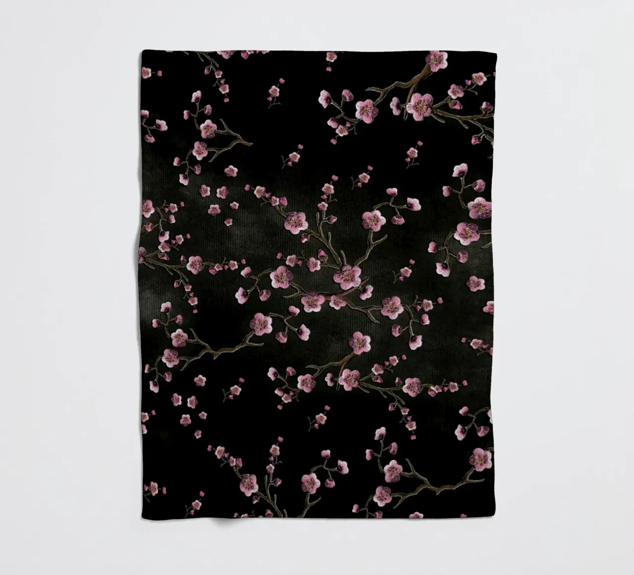 Sakura Black coperta in pile da Monika Strigel