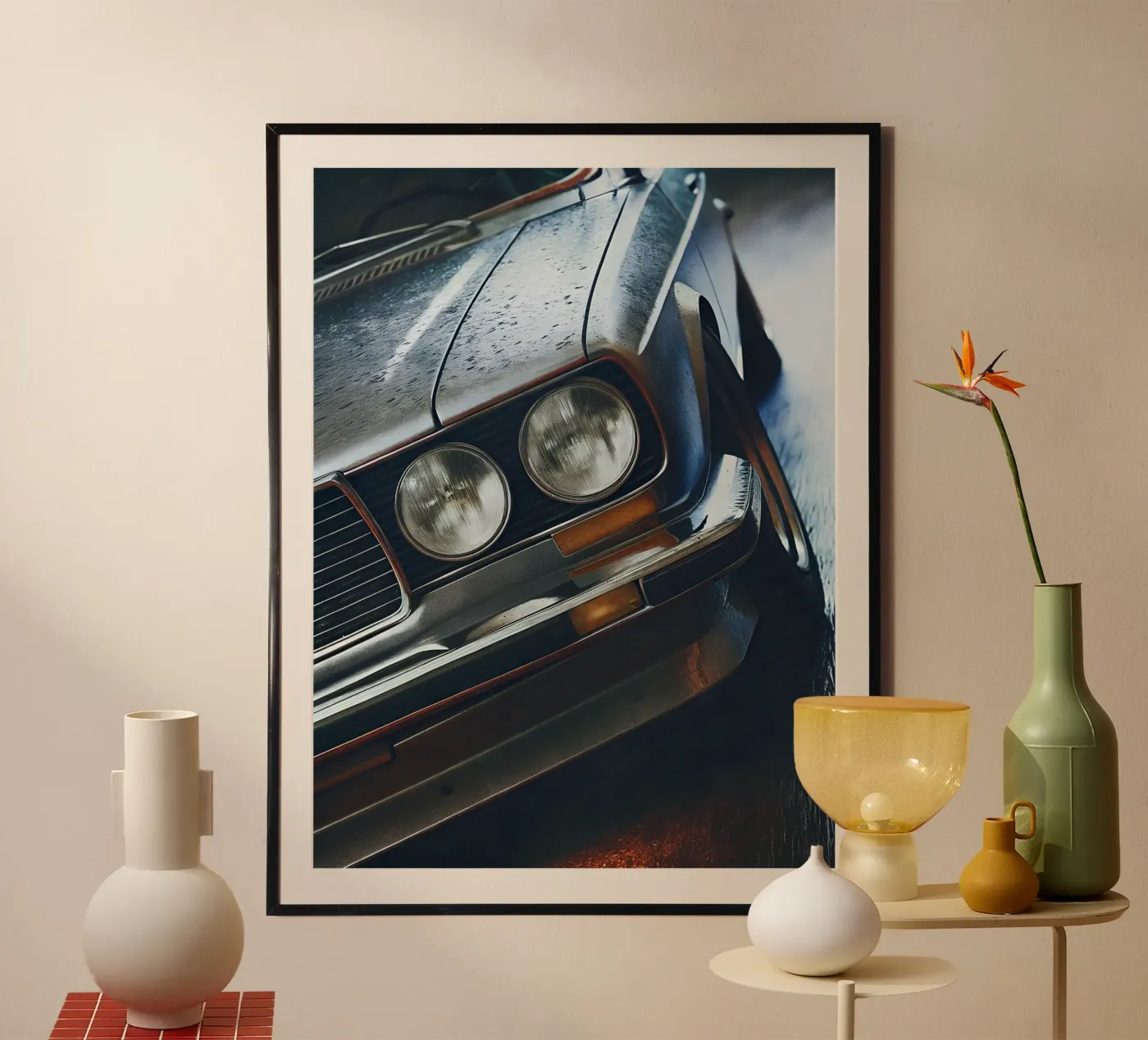 Oldtimer Details Poster von CAR EDITION