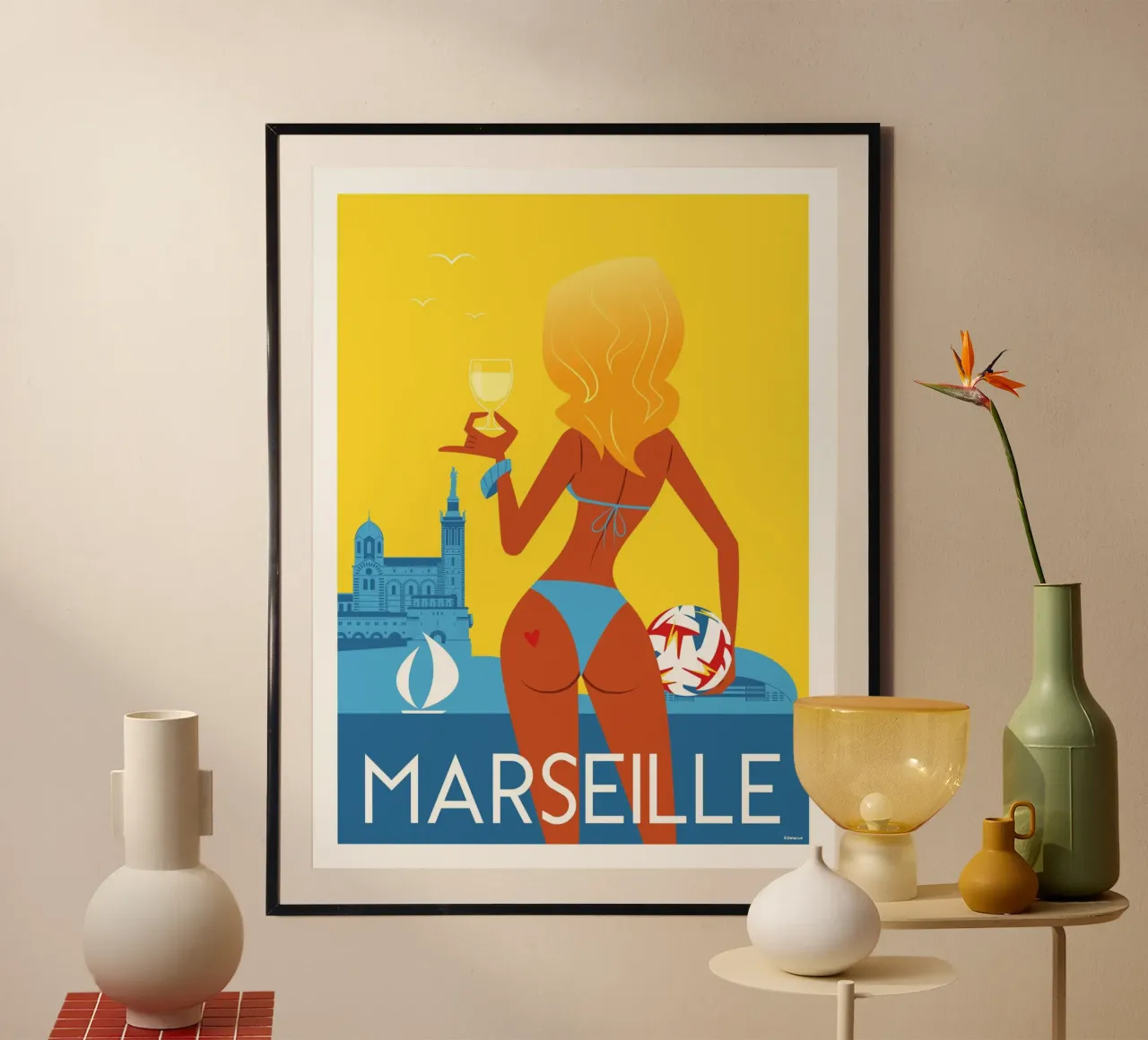 Marsiglia Calcio carta hahnemühle da Raphaël Delerue
