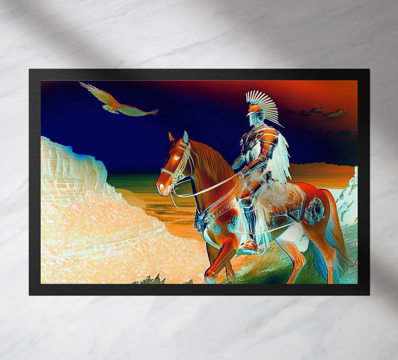 CHEVALIER SUR UN CHEVAL. DESSIN. zerbino da Thierry vobmann photography