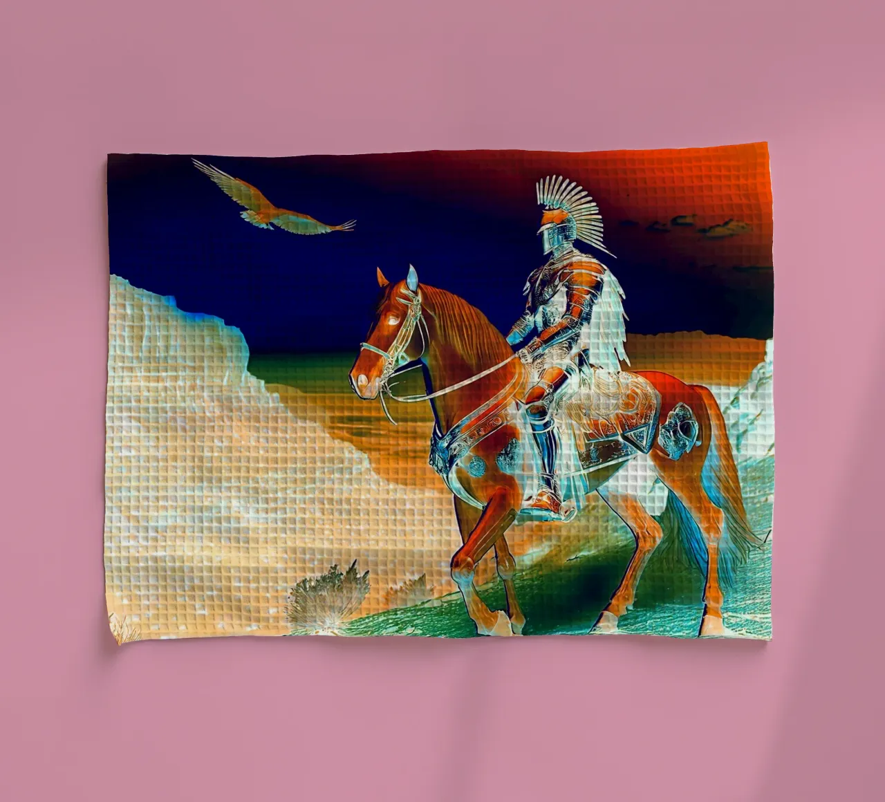 CHEVALIER SUR UN CHEVAL. DESSIN. canovaccio da cucina da Thierry vobmann photography