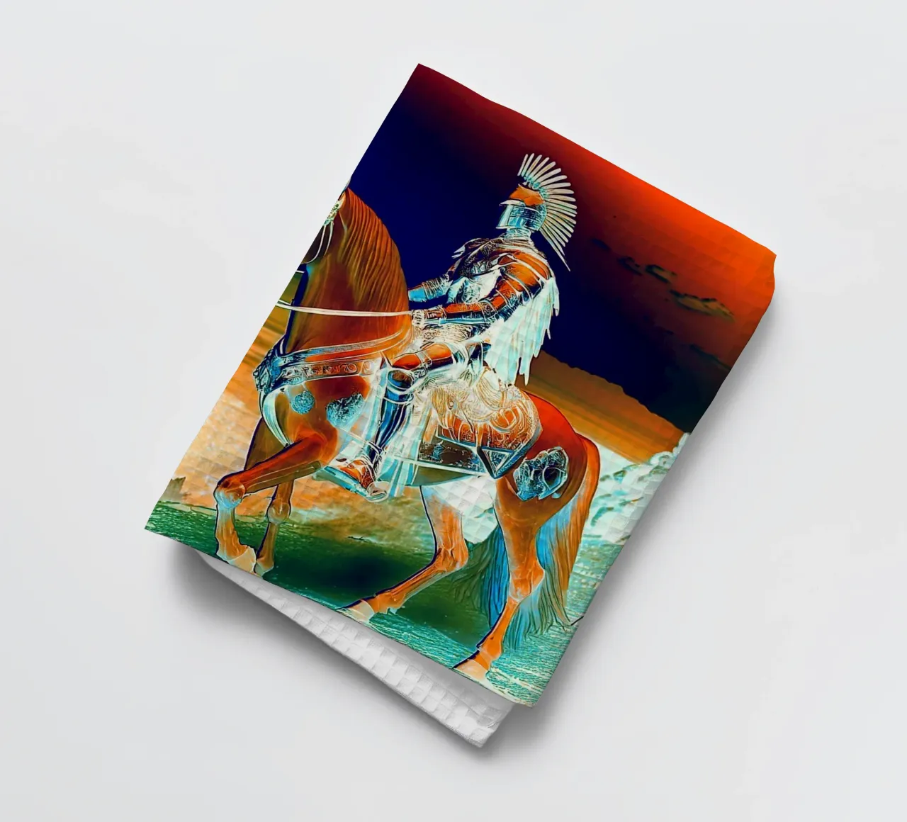 CHEVALIER SUR UN CHEVAL. DESSIN. canovaccio da cucina da Thierry vobmann photography