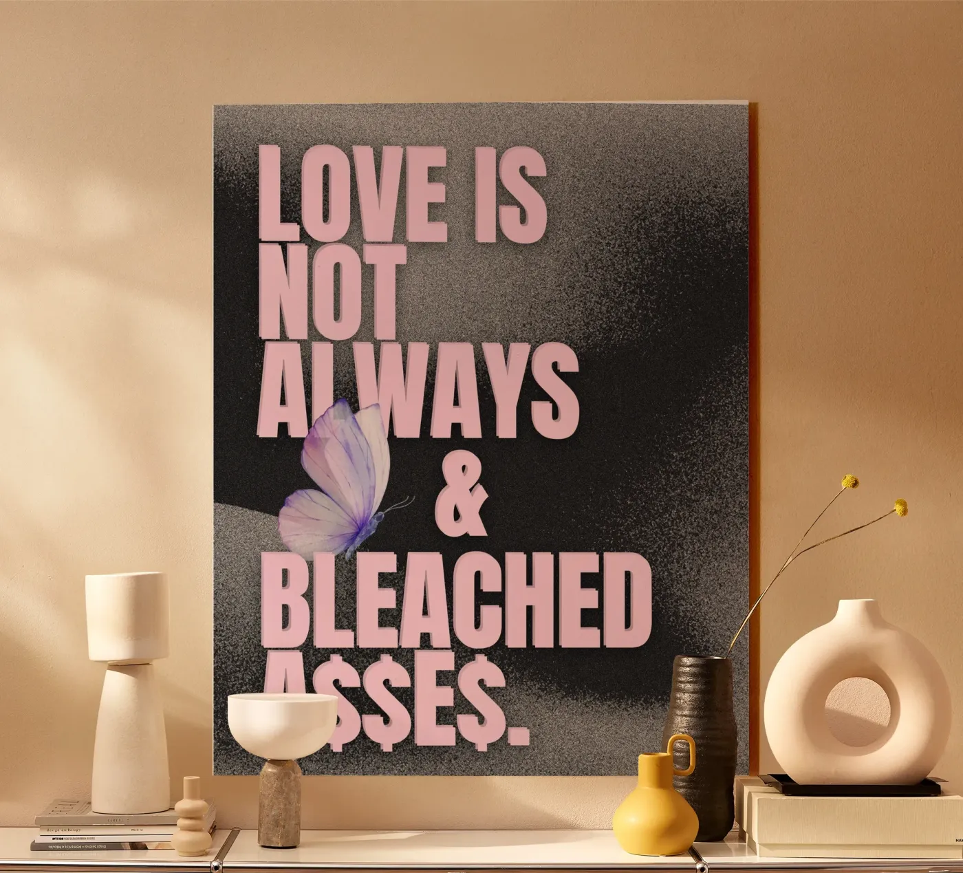 love Acryl-Glas von pixelflow