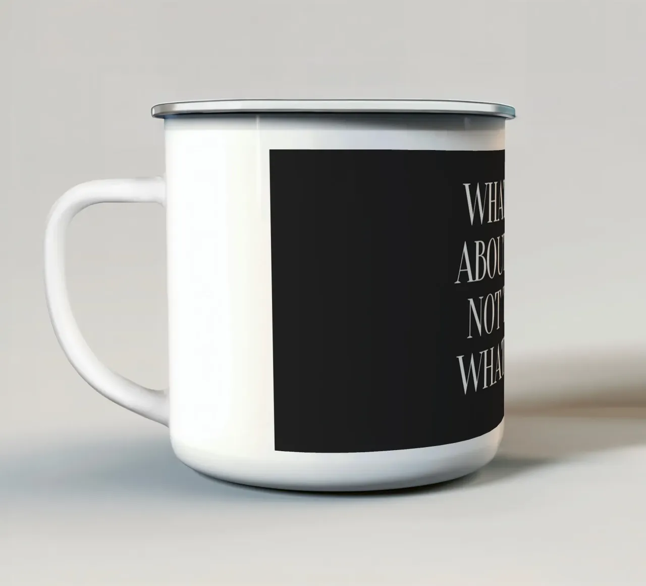 What's here right now? tazza in smalto da Ambition Wall