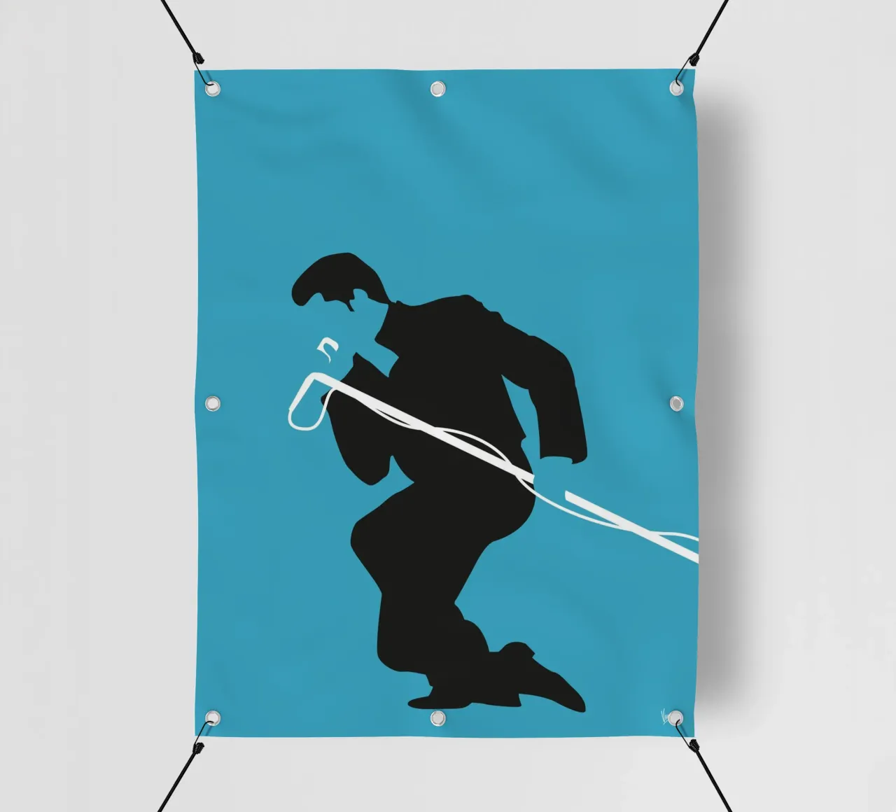 No018 JAMES BROWN telo in pvc da Iconic Rockstars