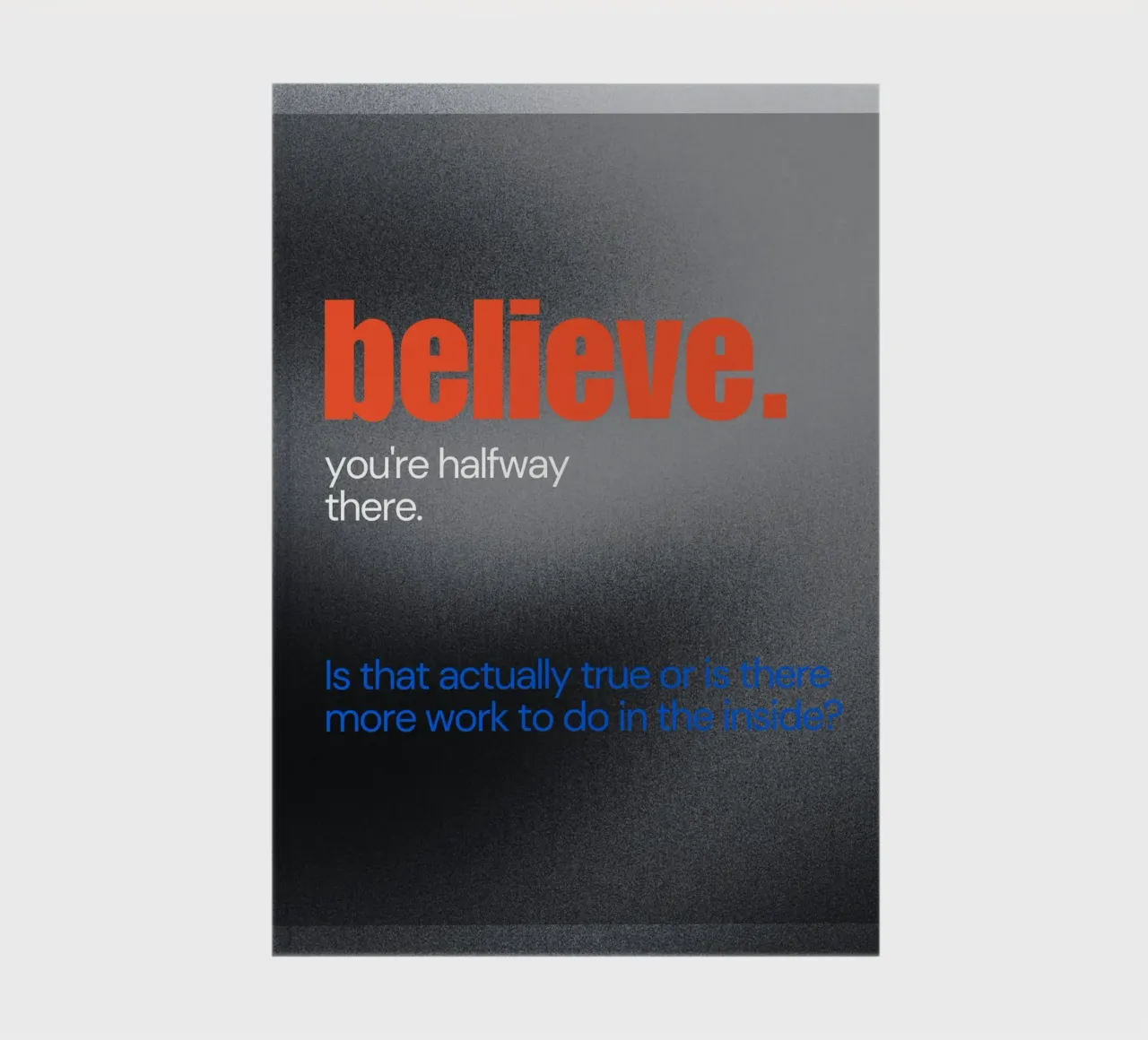 truth about believing Notizbuch von Ambition Wall