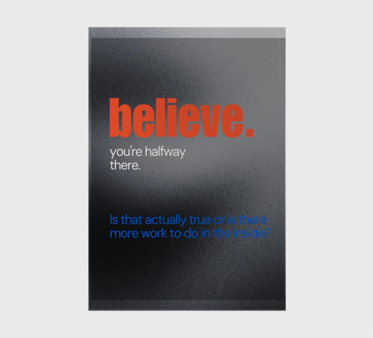 truth about believing notebook by Ambition Wall
