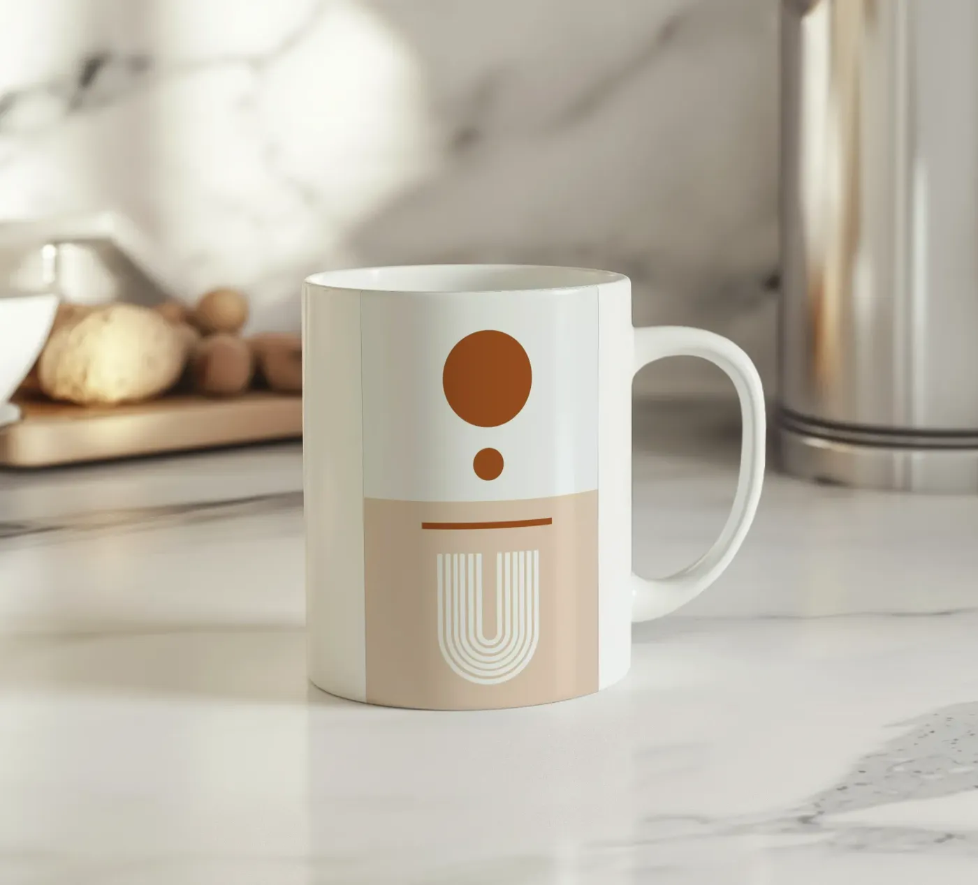 Linearity ceramic mug by Pure