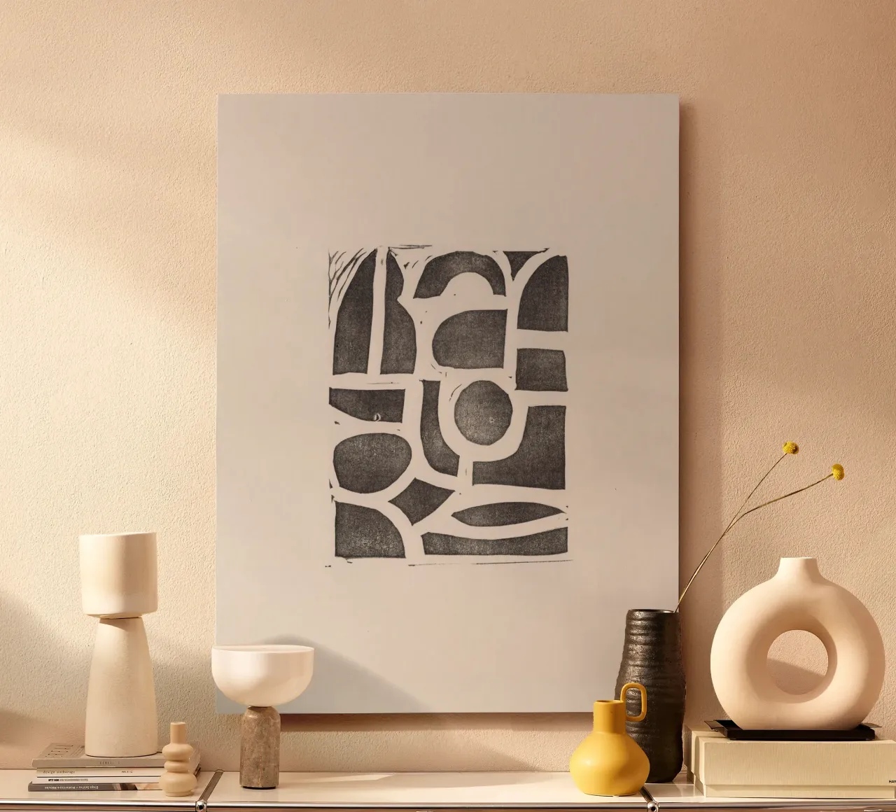 Linocut Abstract #2 pannello forex da Alisa Galitsyna
