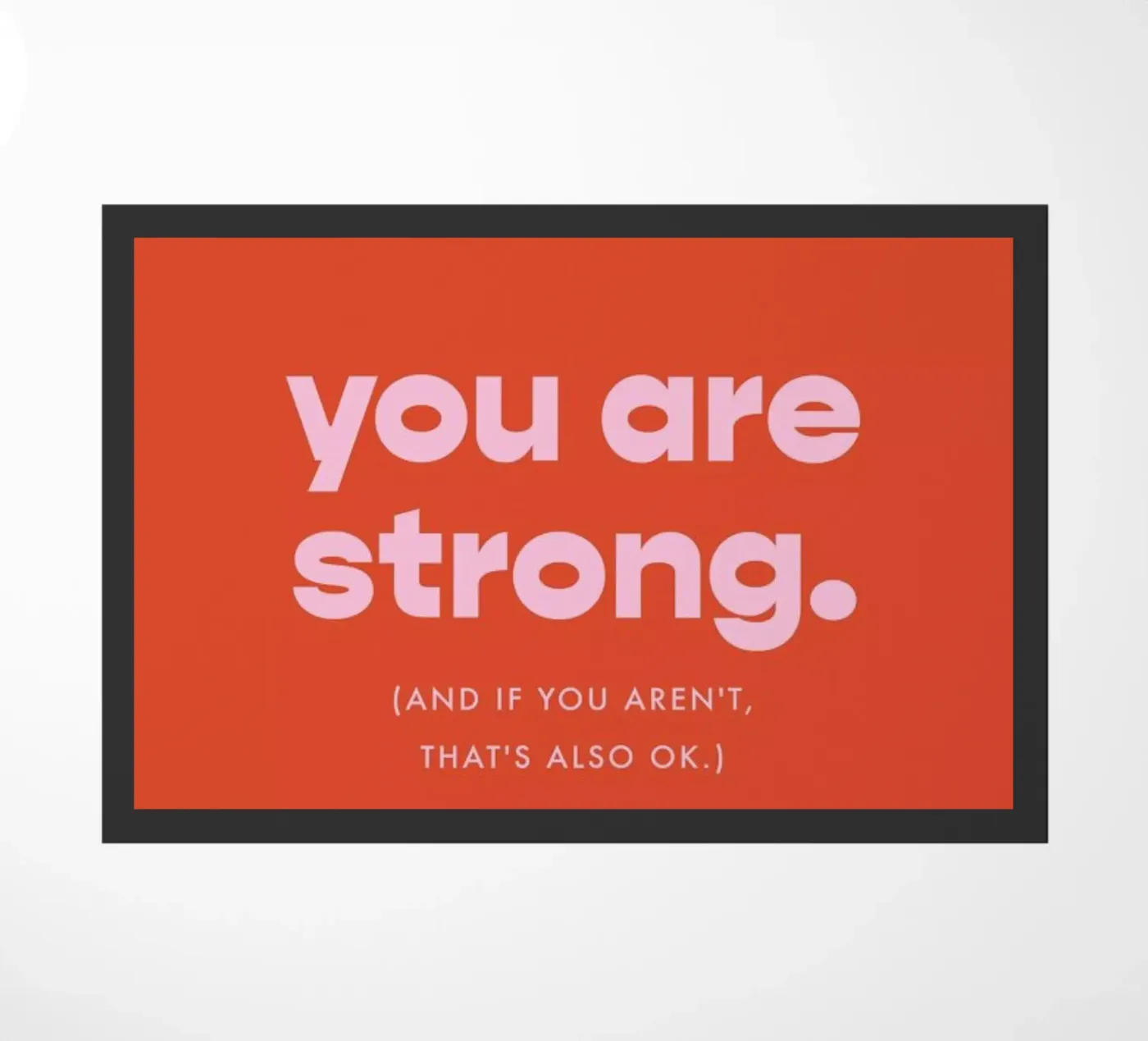 Strength paillasson de vonkopfbisfuss x JUNIQE