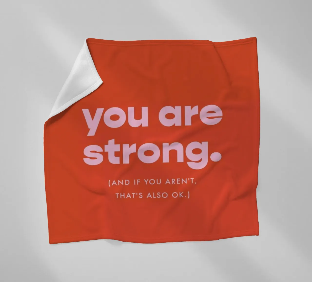 Strength Fleecedecke von vonkopfbisfuss x JUNIQE