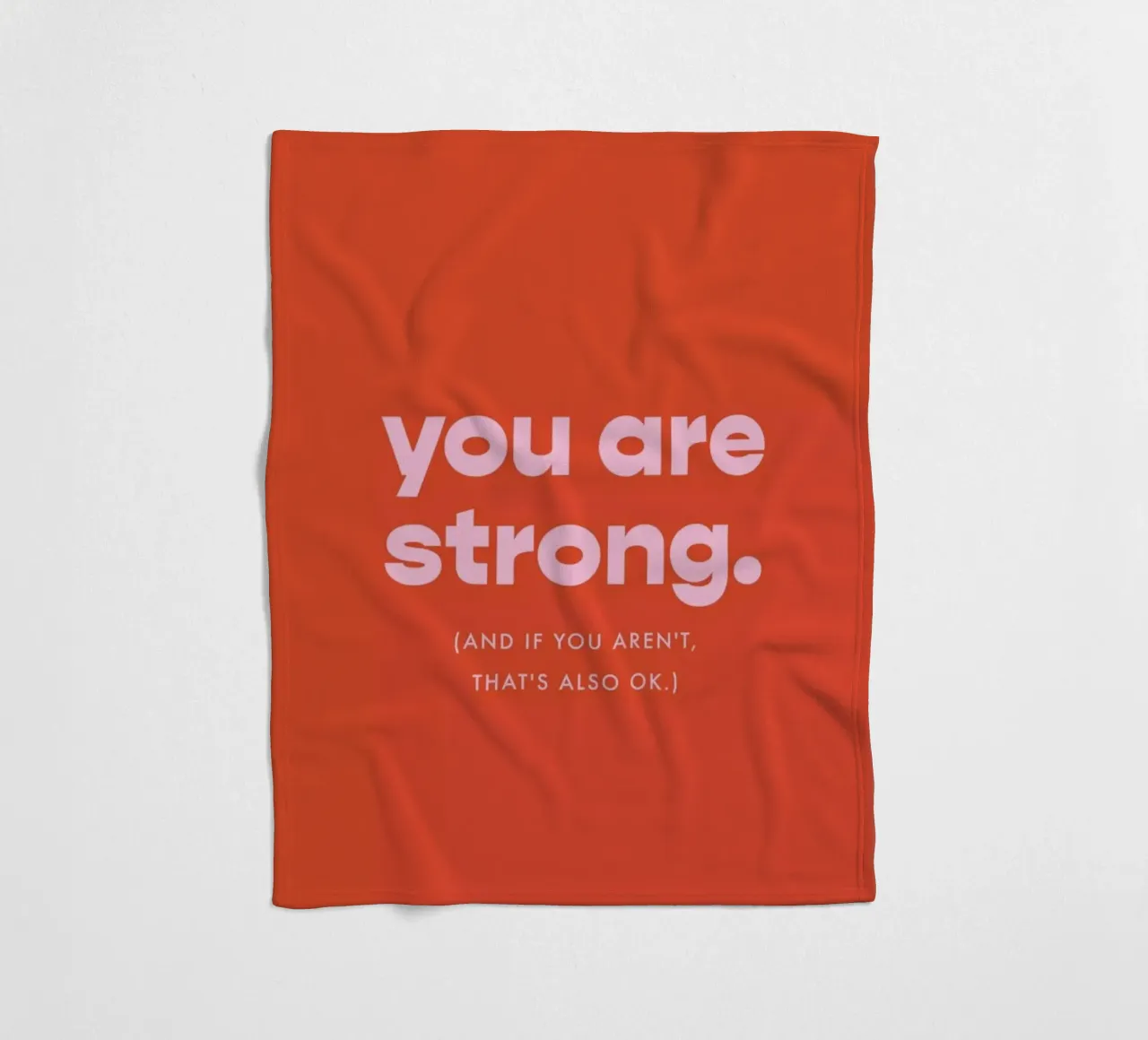 Strength Fleecedecke von vonkopfbisfuss x JUNIQE