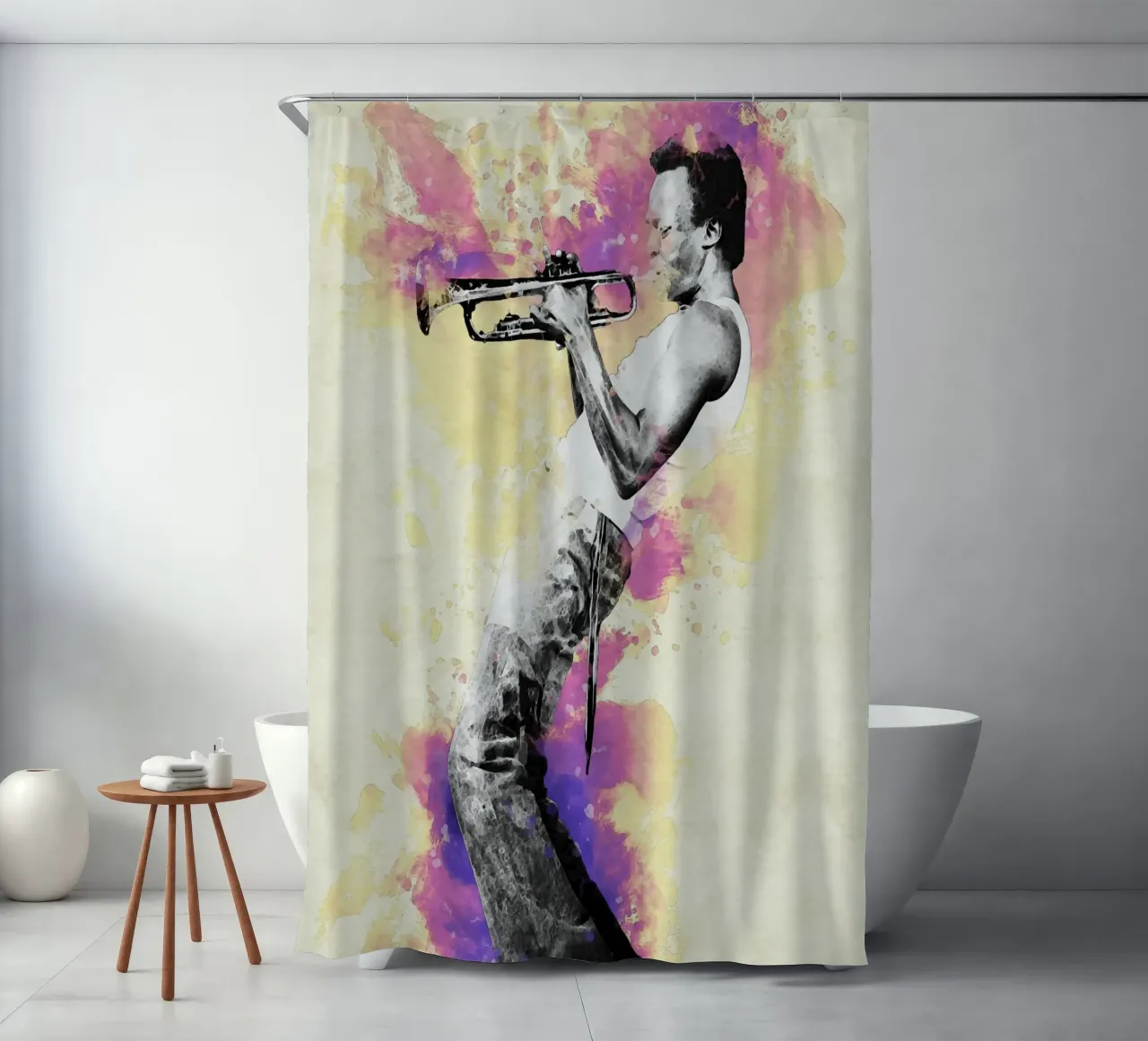 Sbaffo Miles Davis tenda da doccia da Gunawan Rb