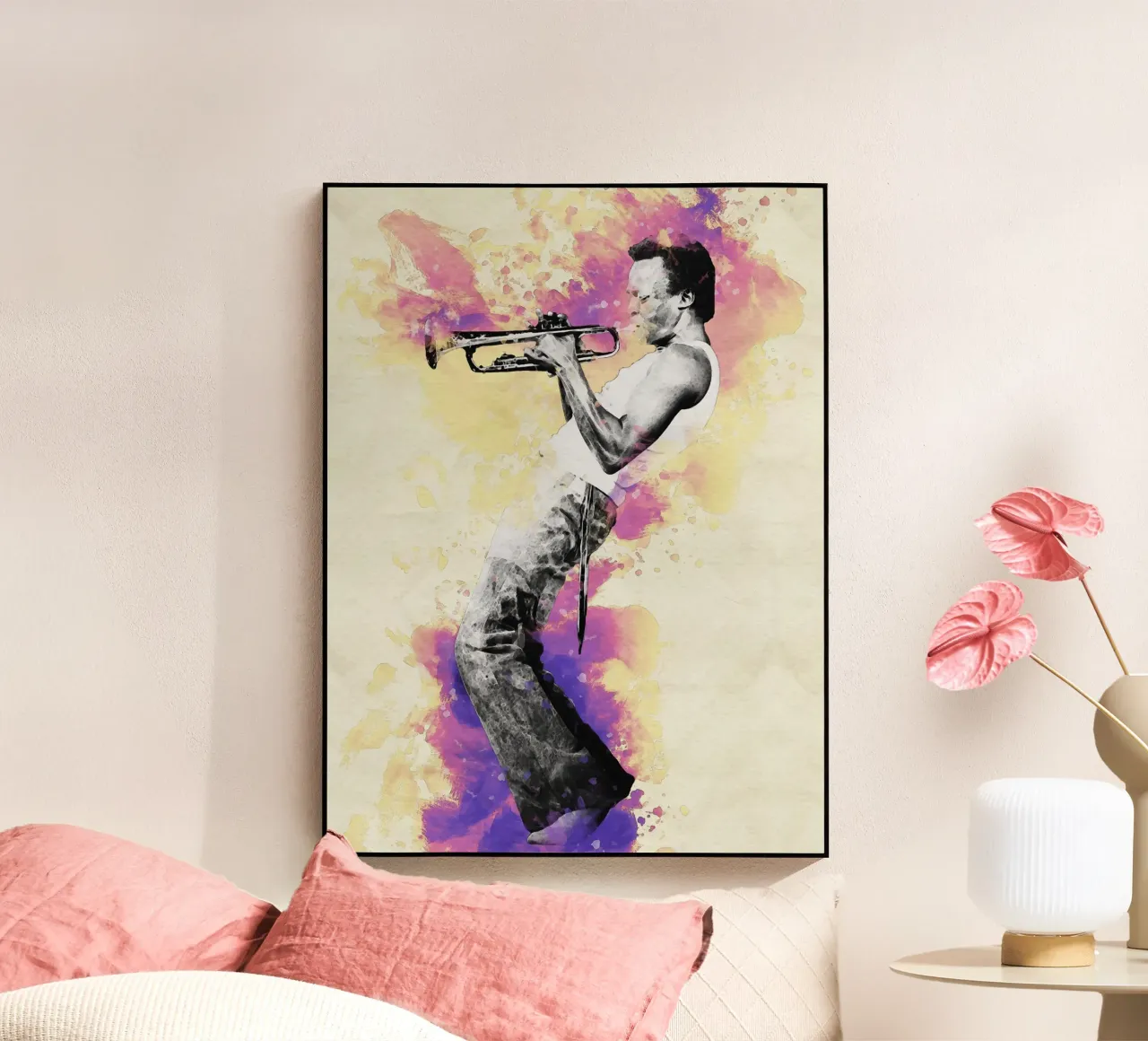 Miles Davis acryl van Gunawan Rb