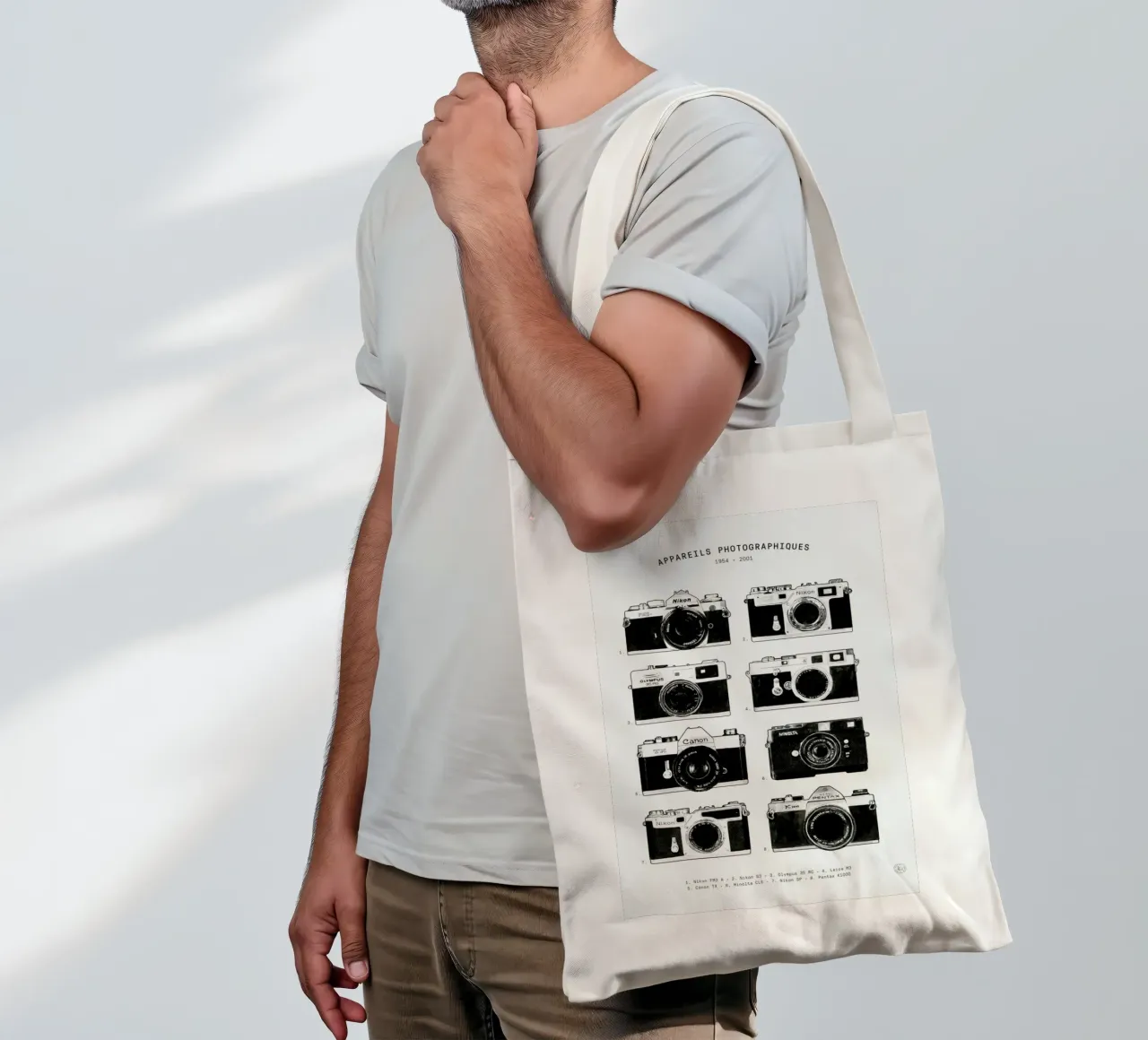 Appareils Photographiques no border borsa in juta da Florent Bodart
