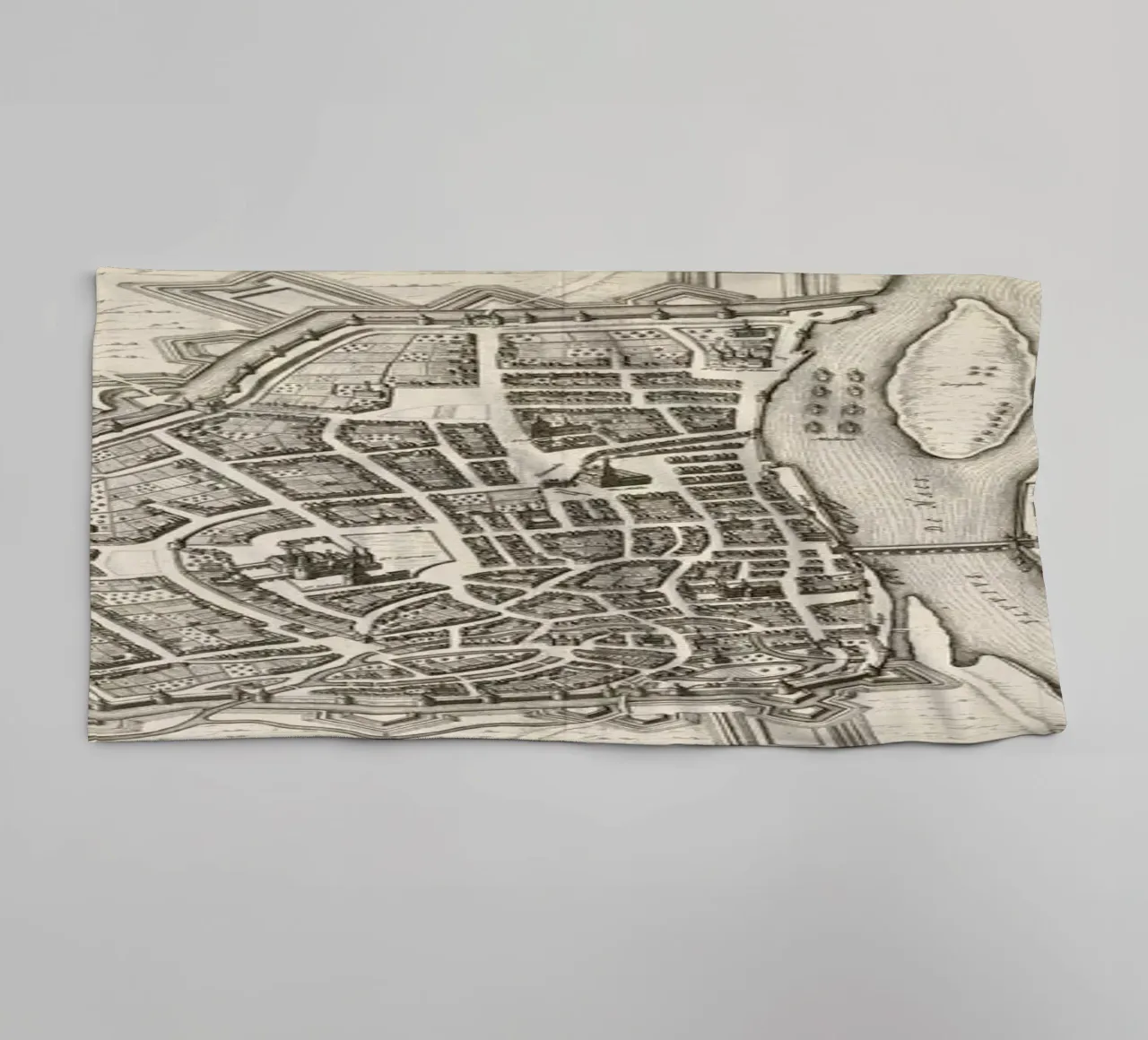 Maastricht, The Netherlands, 1652 asciugamano da bagno da Artokoloro Quint Lox Ltd