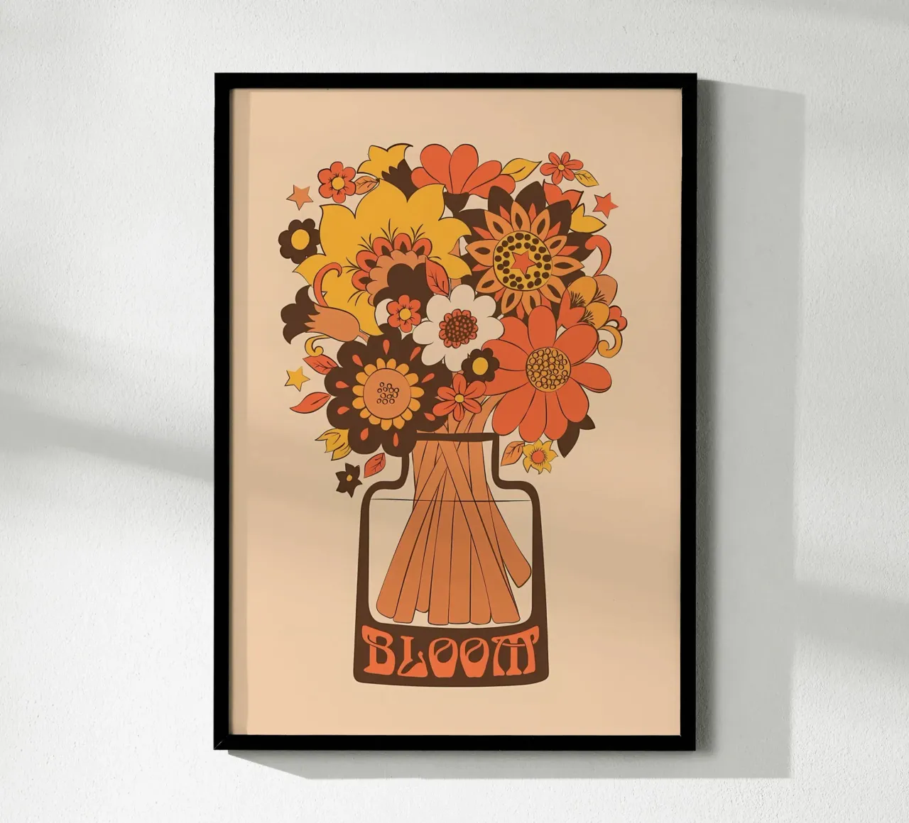 Vaso per fiori Bloom 70s poster da diedrich