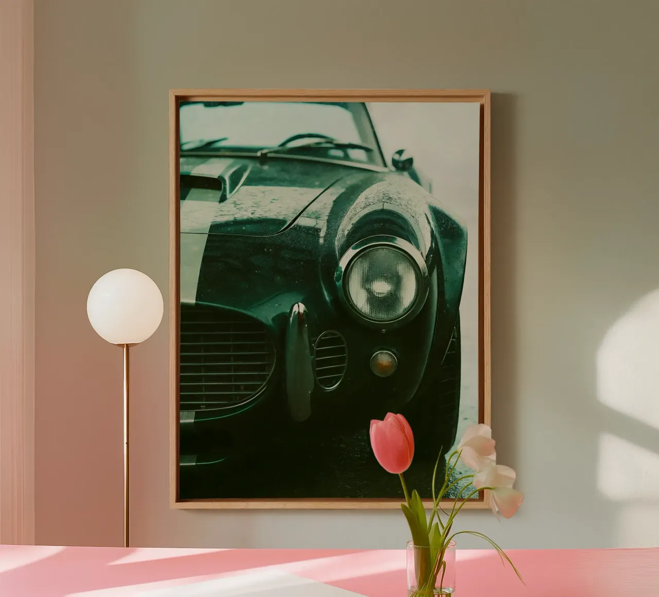 Oldtimer Leinwand mit Schattenfugenrahmen von CAR EDITION