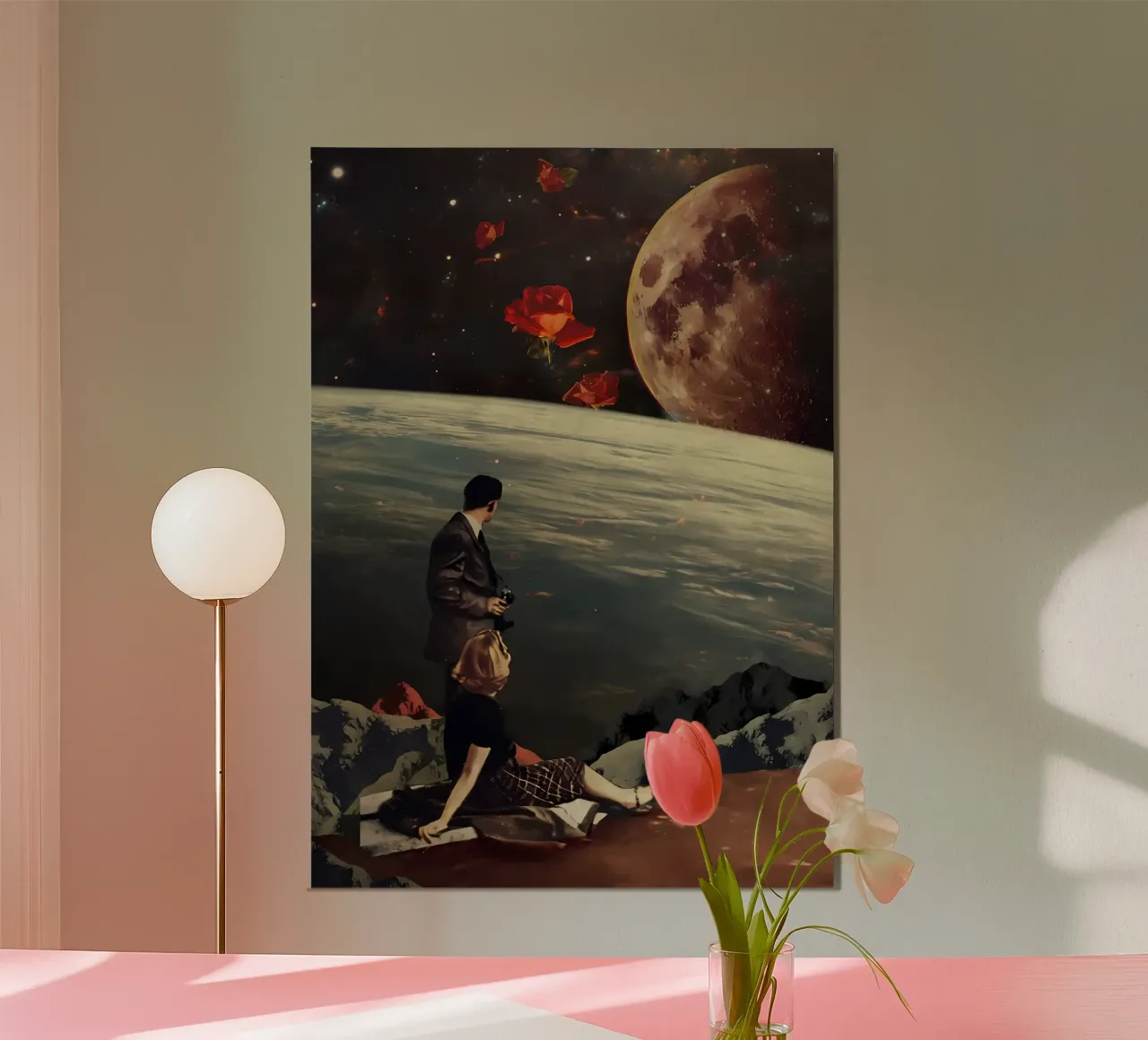 Le rose sono arrivate poster con telaio in plastica da diedrich
