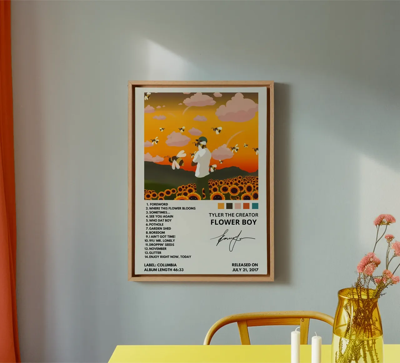 Tyler de Schepper canvas met Baklijst van diedrich