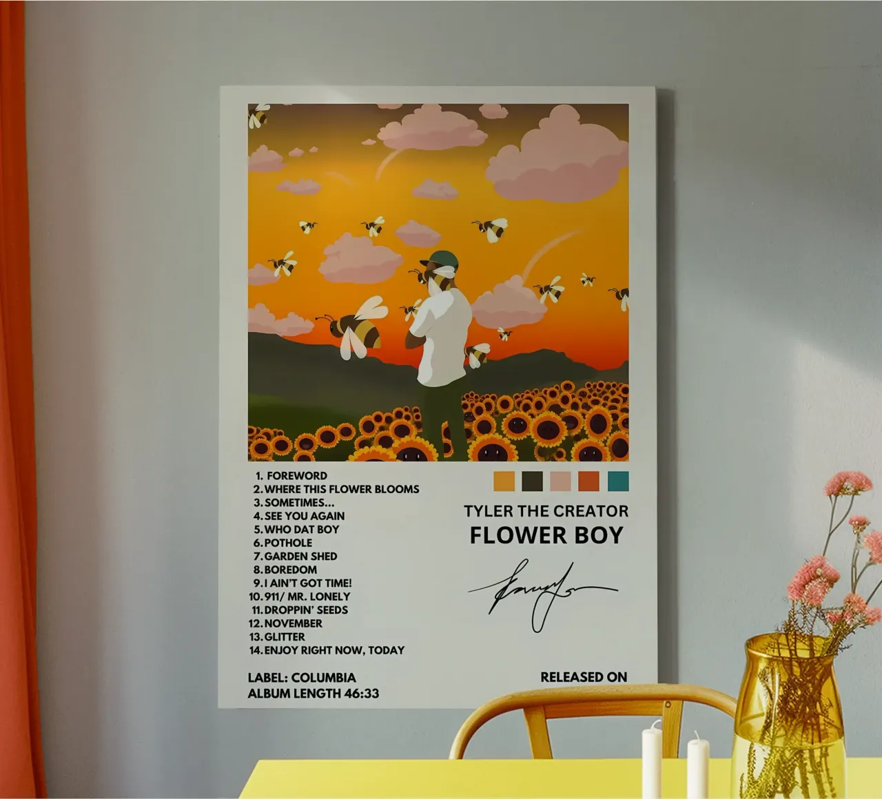 Tyler de Schepper canvas met Baklijst van diedrich