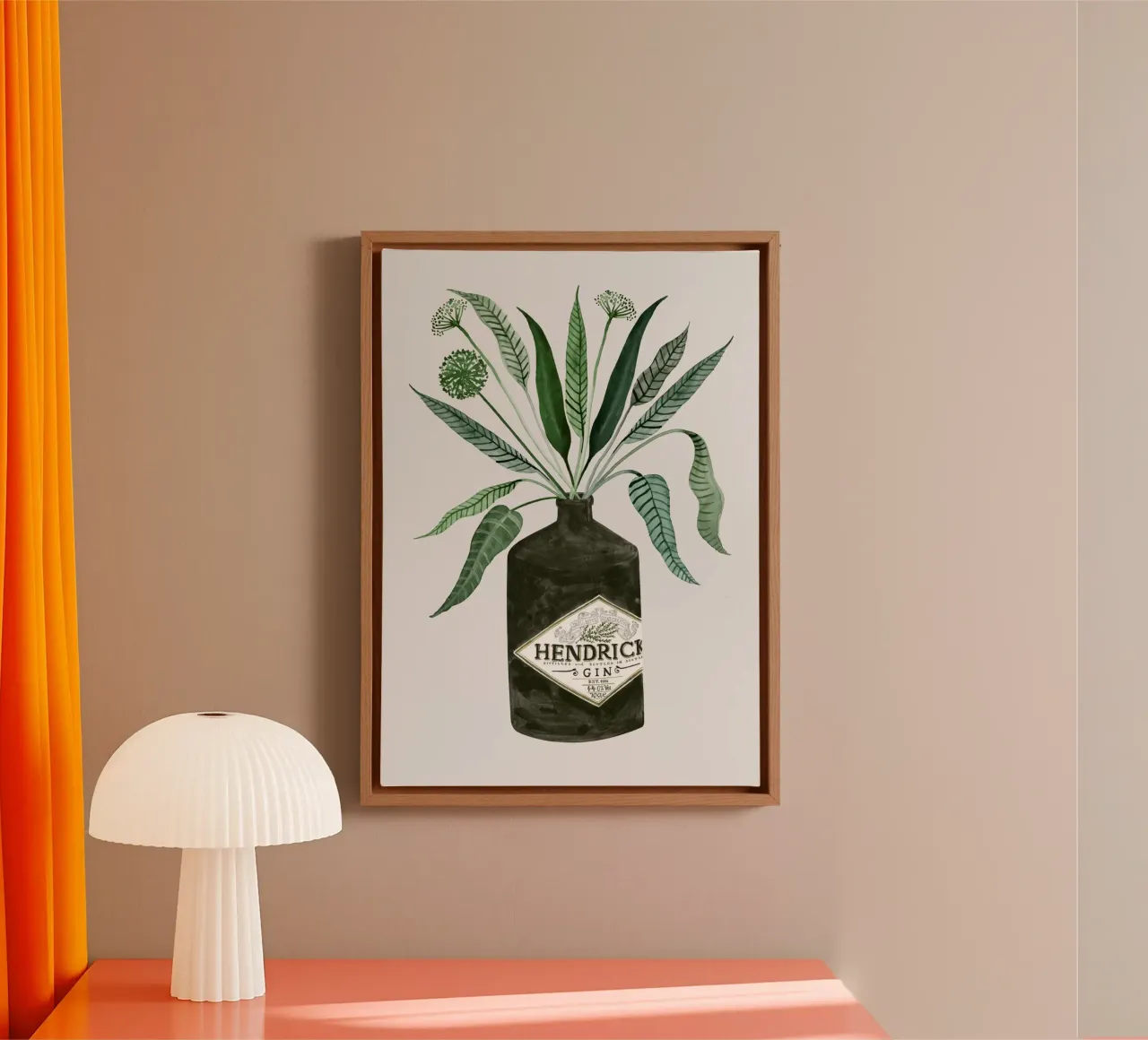 Ginspiration No. 2 tela con Cornice a cassetta da typealive